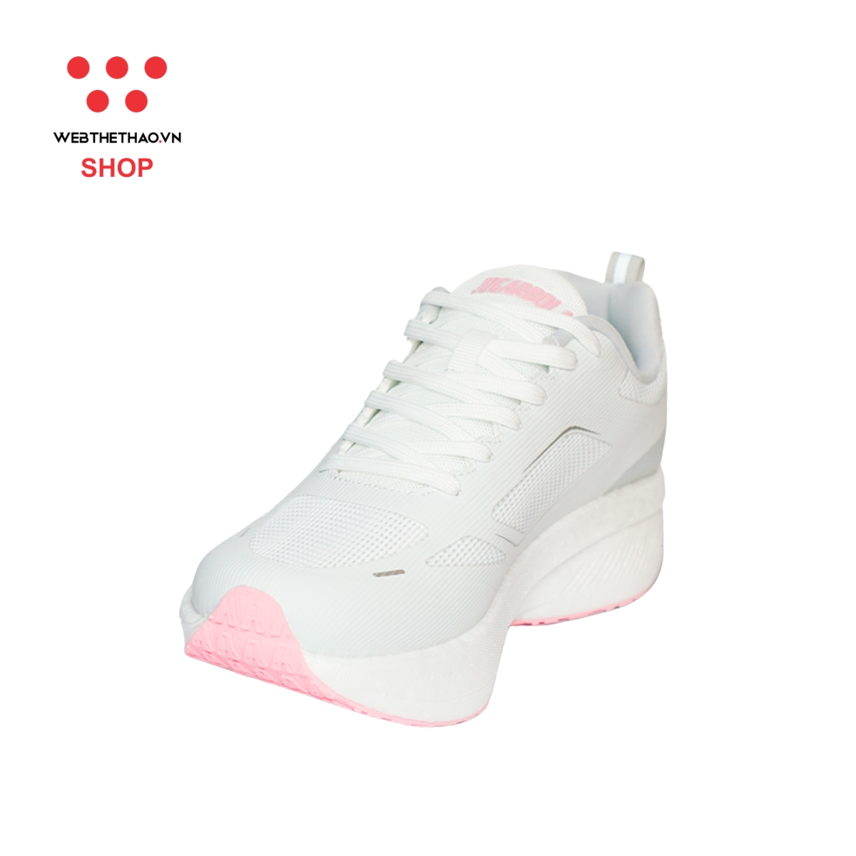 Giày thể thao chạy bộ Nữ Jogarbola Hoku X "White/Pink" JG-HOKU-06 - Hàng Chính Hãng