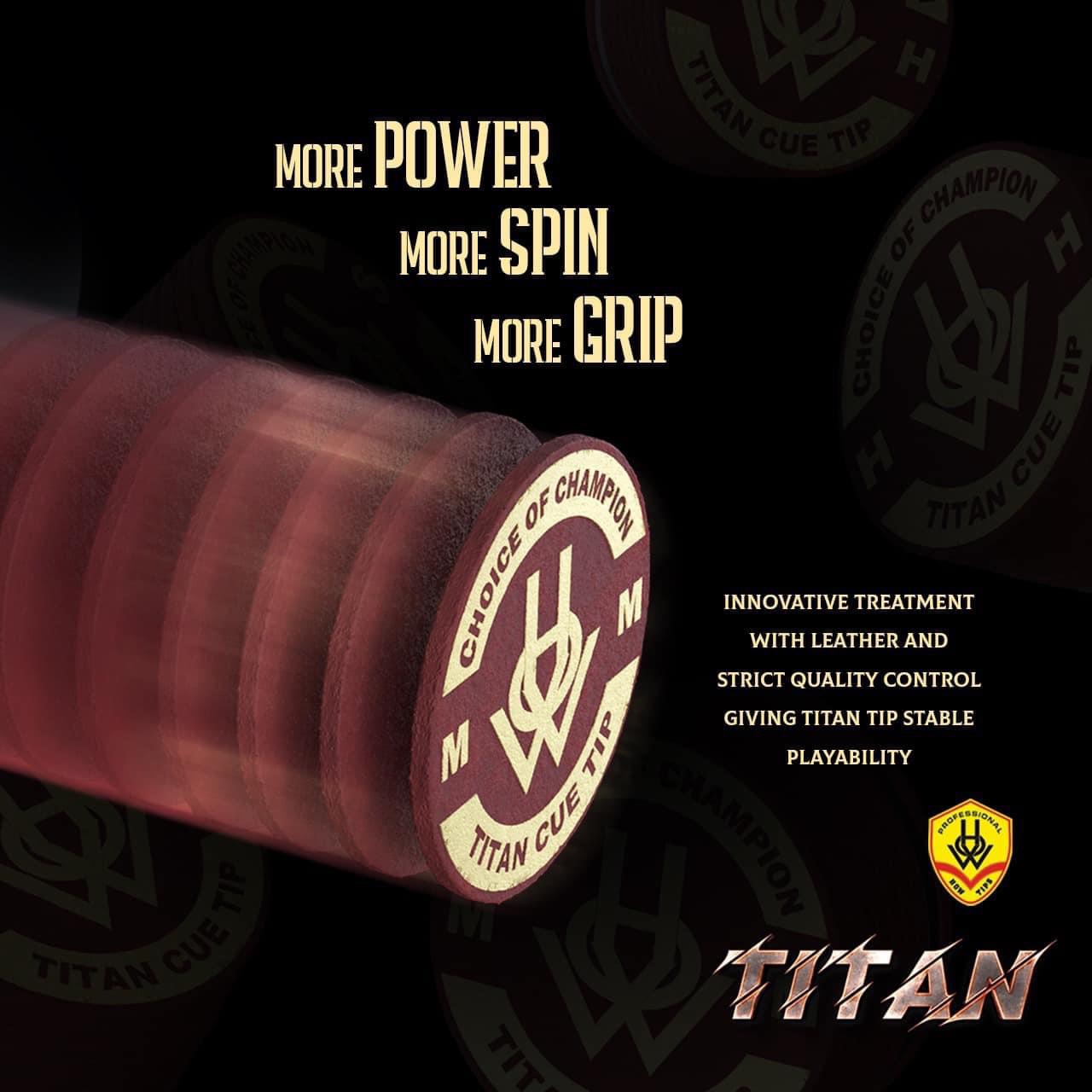 Đầu Tẩy Bi-a Cao Cấp How Titan Cue Tip PR-HT - Hàng Chính Hãng