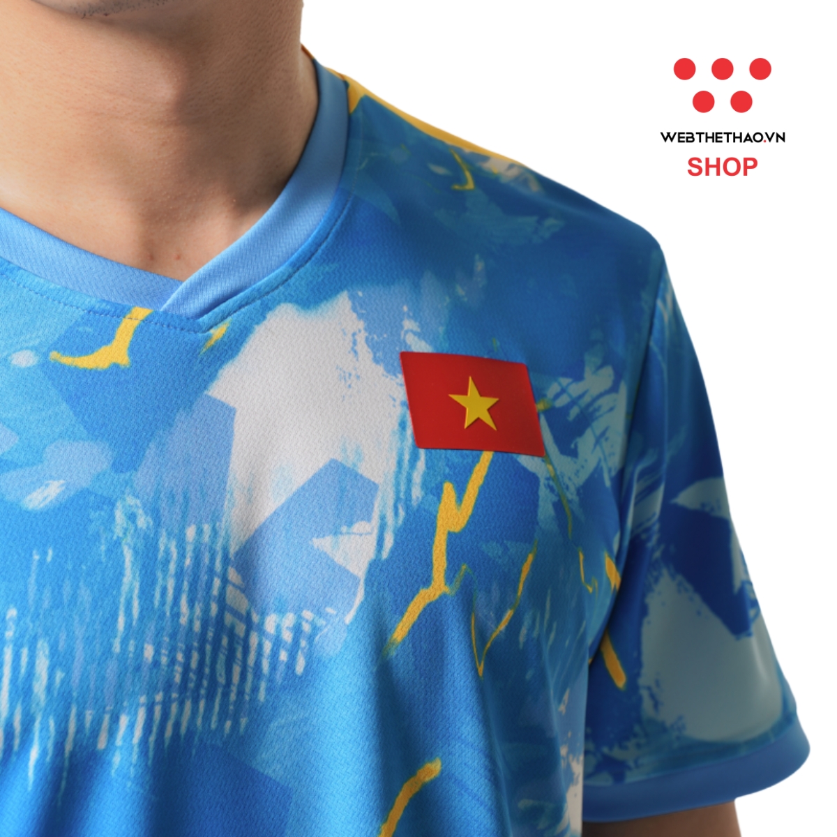 Bộ luyện tập Đội tuyển Bóng đá Quốc gia 2025 "Blue" MJ-E4047-29 - Hàng Chính Hãng