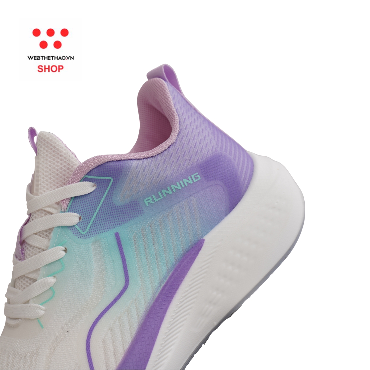 Giày thể thao nữ Promax PR-224 màu "Trắng/Tím" PR-224-03 - Hàng Chính Hãng