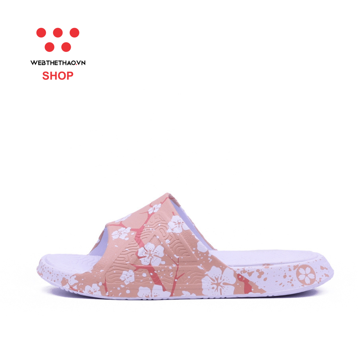 Dép Thời Trang Thể Thao Nữ PEAK Taichi Slipper Sakura "Hồng Cam" E12138LHC – Hàng Chính Hãng