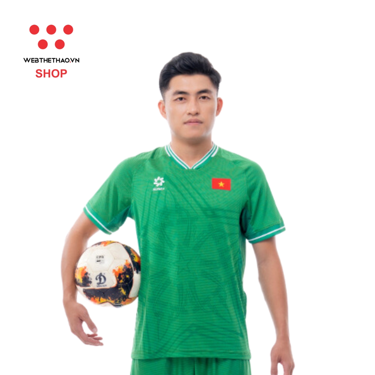 Áo thi đấu (bản FAN) đội tuyển quốc gia Việt Nam 2024 "Xanh Lá" MJ-AJ1297-03 - Hàng Chính Hãng