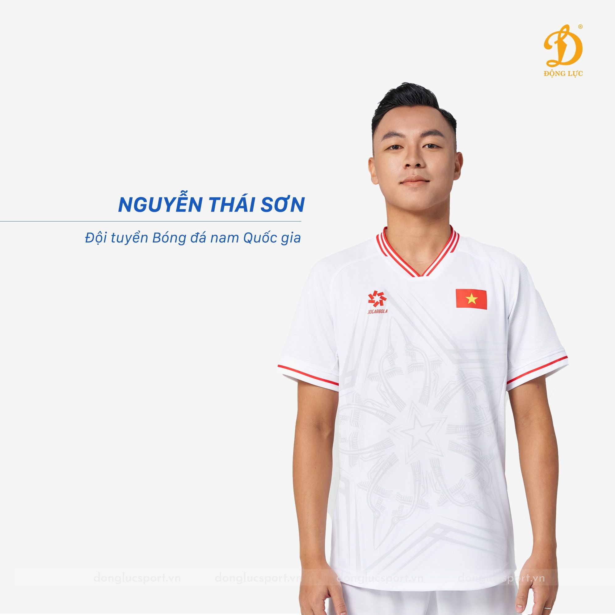 Bộ quần áo thi đấu (bản FAN) đội tuyển quốc gia Việt Nam 2024 "Trắng" JG-DTQG-TDF-02 - Hàng Chính Hãng