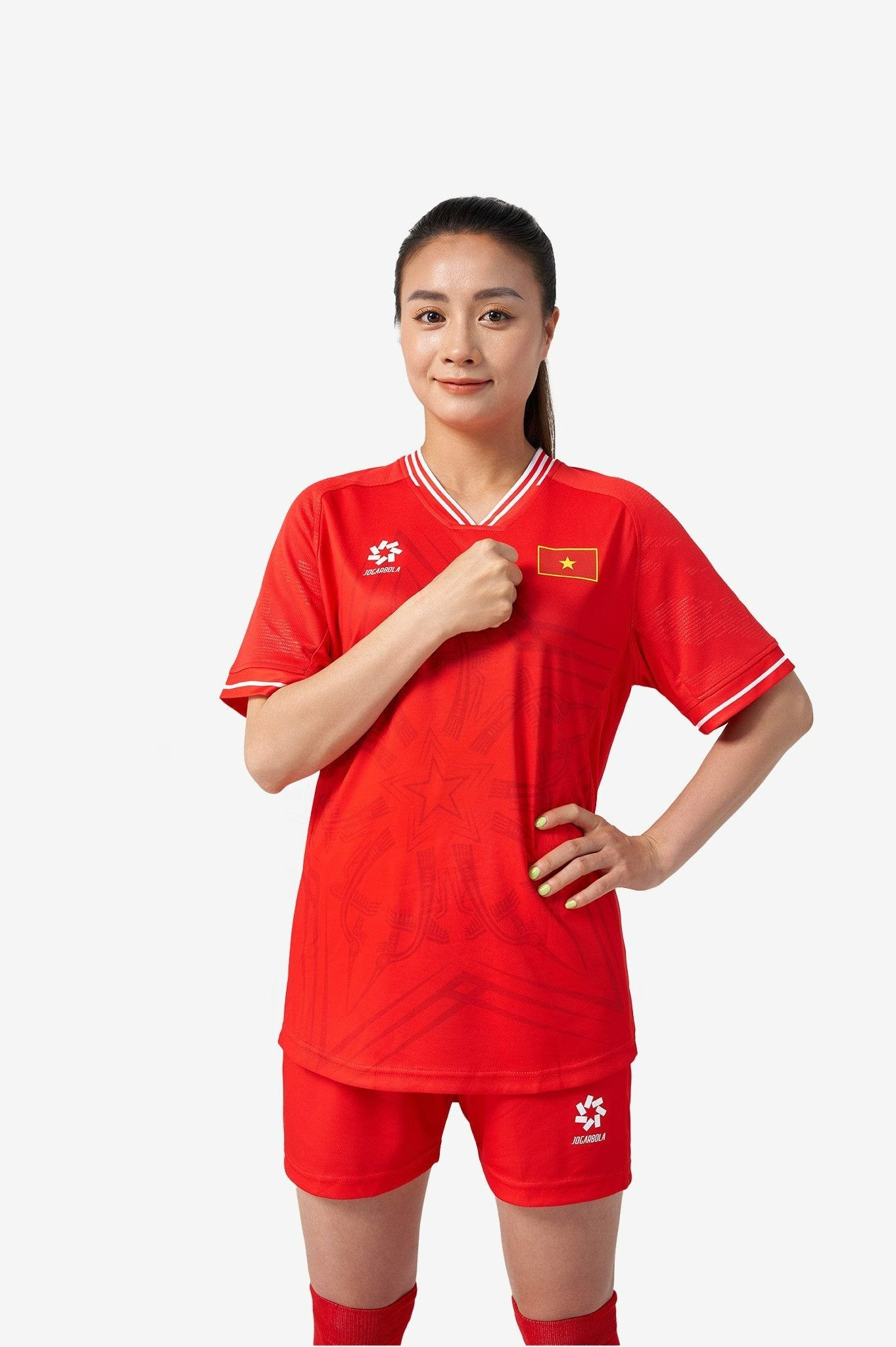 Bộ quần áo thi đấu (bản FAN) đội tuyển quốc gia Việt Nam 2024 "Đỏ" MJ-AJ1295-01 - Hàng Chính Hãng