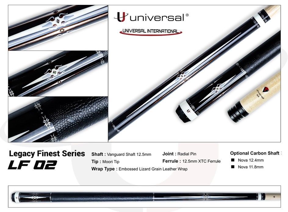 Gậy đánh bi-a Universal Legacy Finest LF-02 - Hàng Chính Hãng