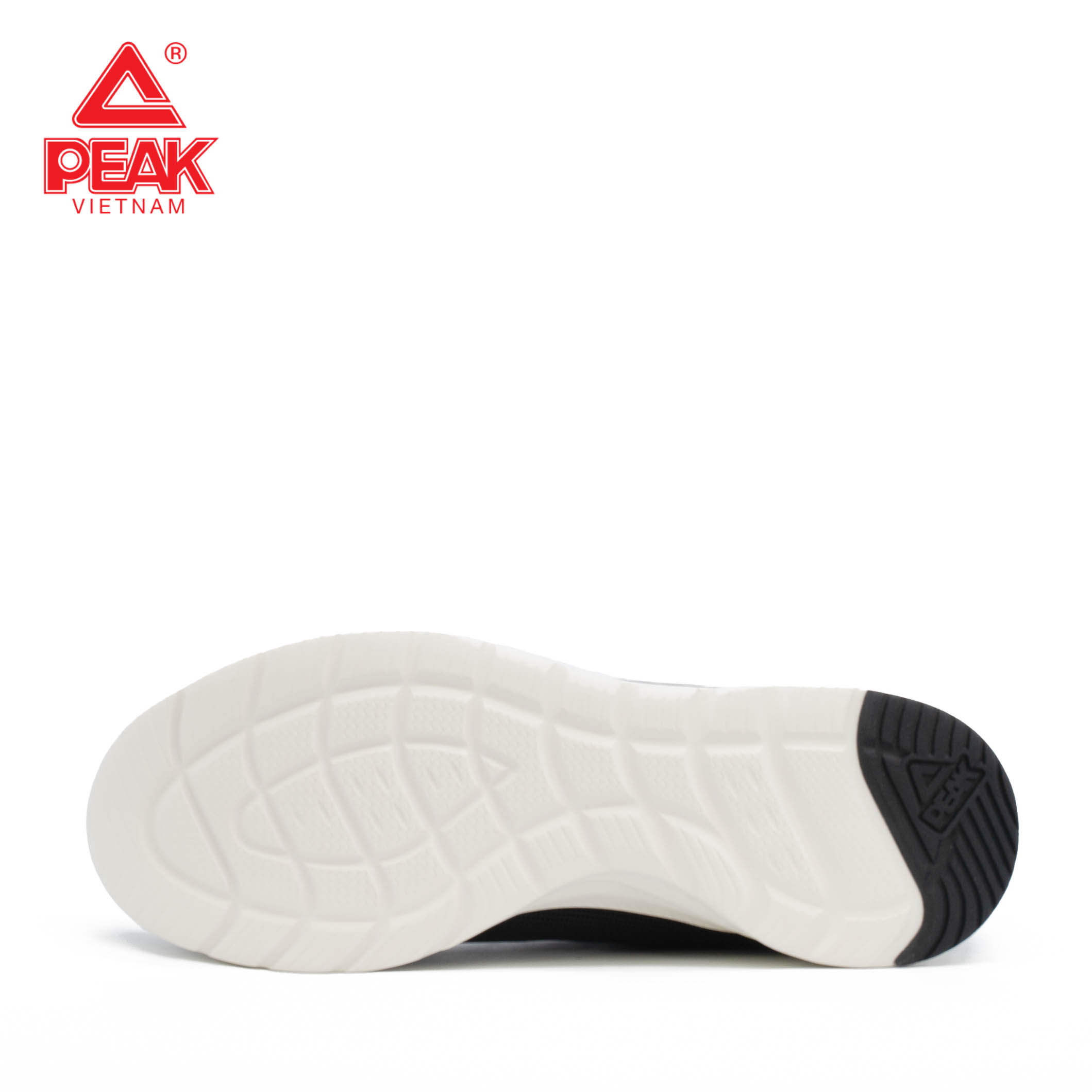 Giày chạy bộ nam PEAK Running Light Comfortable "Đen Trắng" E224057HDK – Hàng Chính Hãng