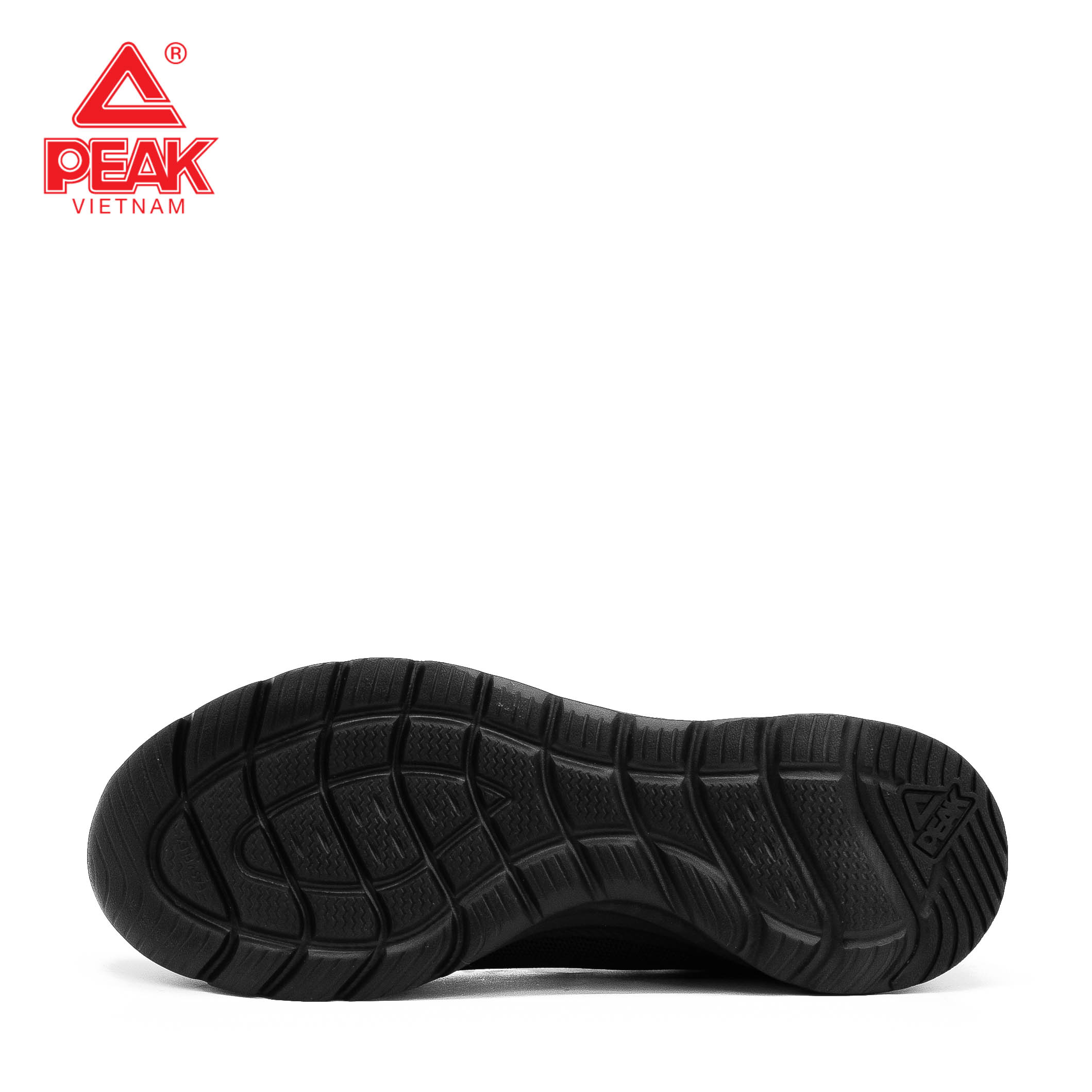 Giày chạy bộ nam PEAK Running Light Comfortable "Đen All Black" E224057HDA – Hàng Chính Hãng