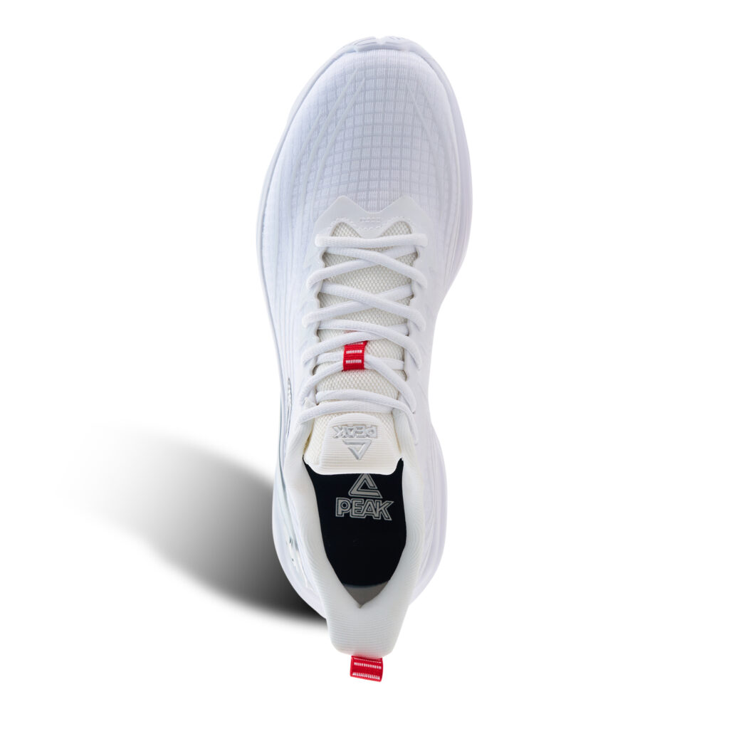 Giày Chạy Bộ Nam PEAK Cushioning Running Streamline "Trắng" E231127HT - Hàng Chính Hãng