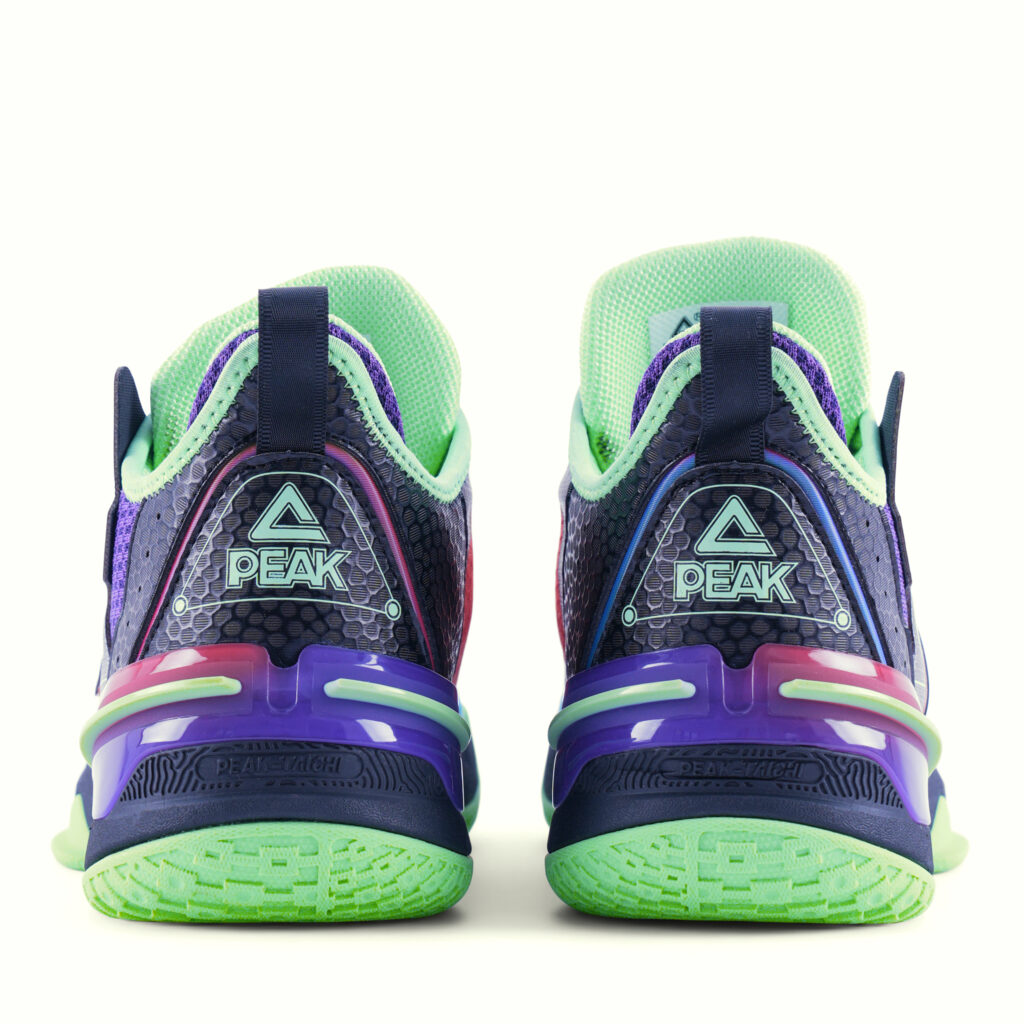 Giày bóng rổ PEAK Taichi Flash Basketball Kids Sunset & Beach "Đen Tím EKT3207ADT – Hàng Chính Hãng