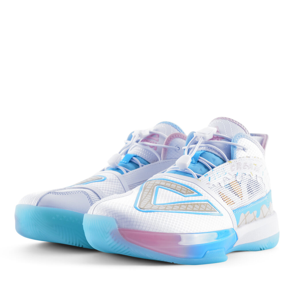 Giày bóng rổ Trẻ em PEAK Taichi Triangle Basketball Summer Colorway "Trắng" EKT3208AT – Hàng Chính hãng