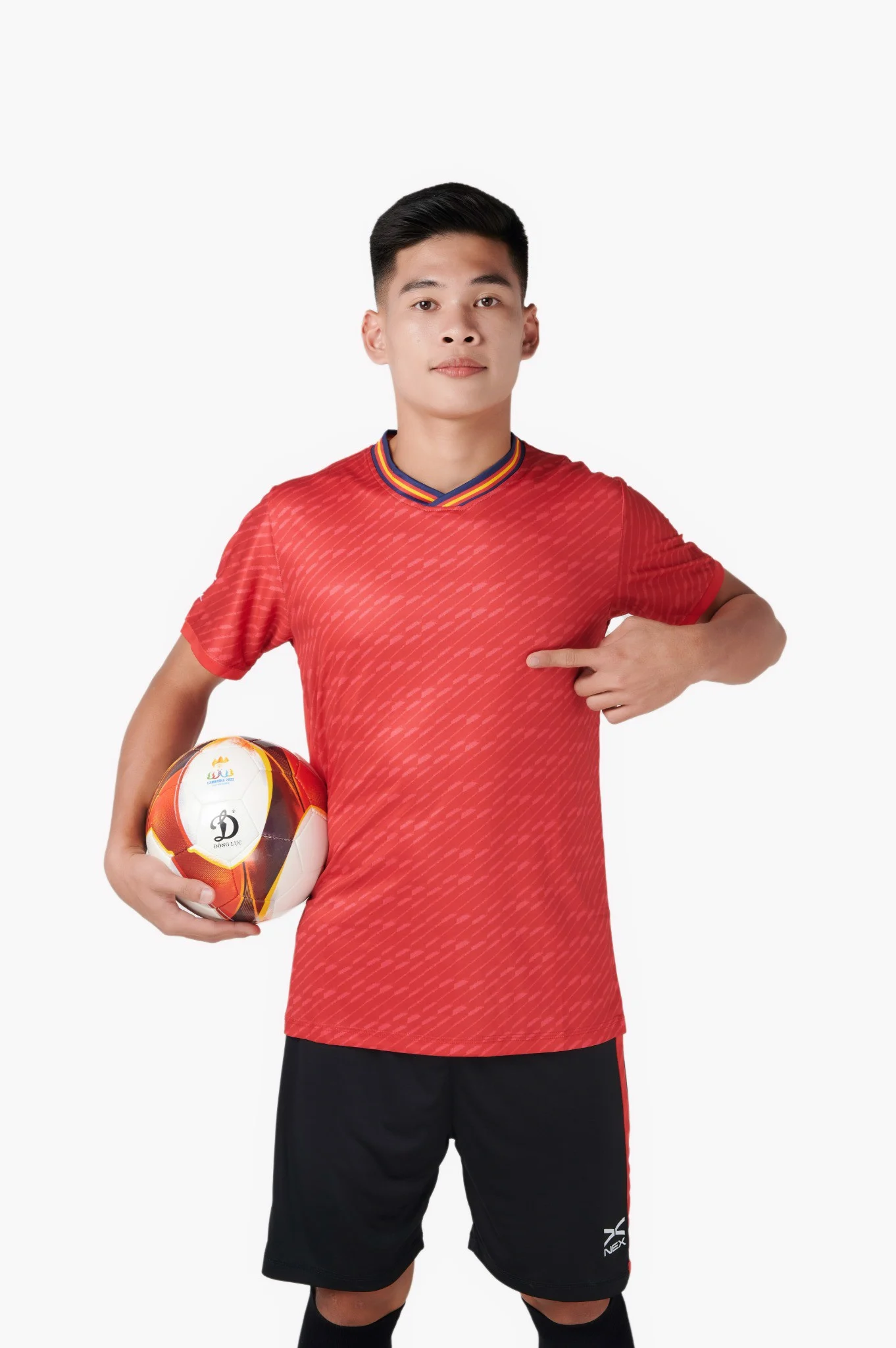 Bộ Quần Áo Bóng Đá Động Lực NEX "Đỏ" MN-TP0423.B05 - Hàng Chính Hãng