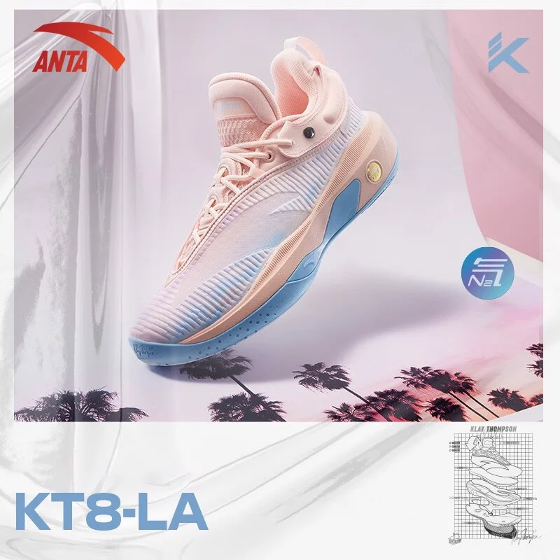 Giày Bóng Rổ Nam Anta Klay Thompson KT8 "LA" 812241101-6 - Hàng Chính Hãng
