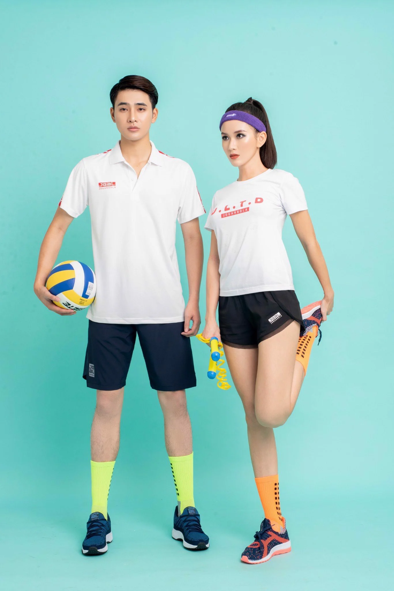 Áo thun Động Lực Jogarbola nam "Trắng" JG-555-01 - Hàng Chính Hãng