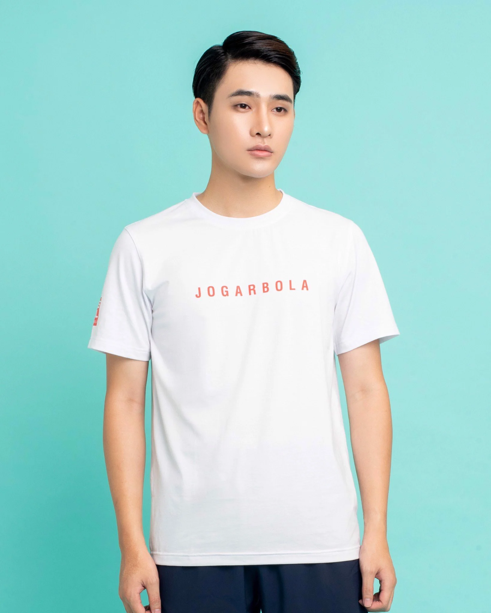 Áo thun Động Lực Jogarbola nam "Trắng" JG-555-01 - Hàng Chính Hãng