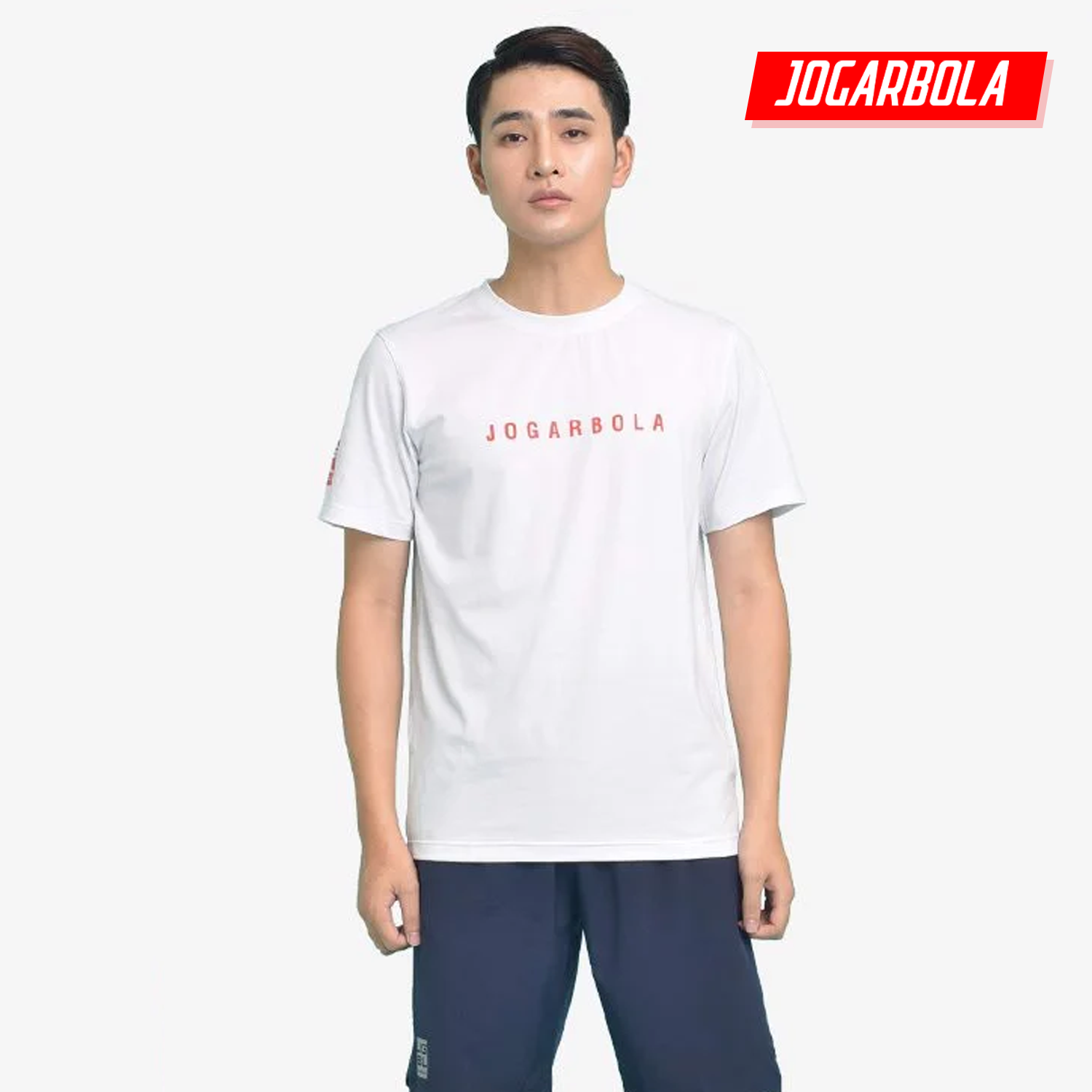 Áo thun Động Lực Jogarbola nam "Trắng" JG-555-01 - Hàng Chính Hãng