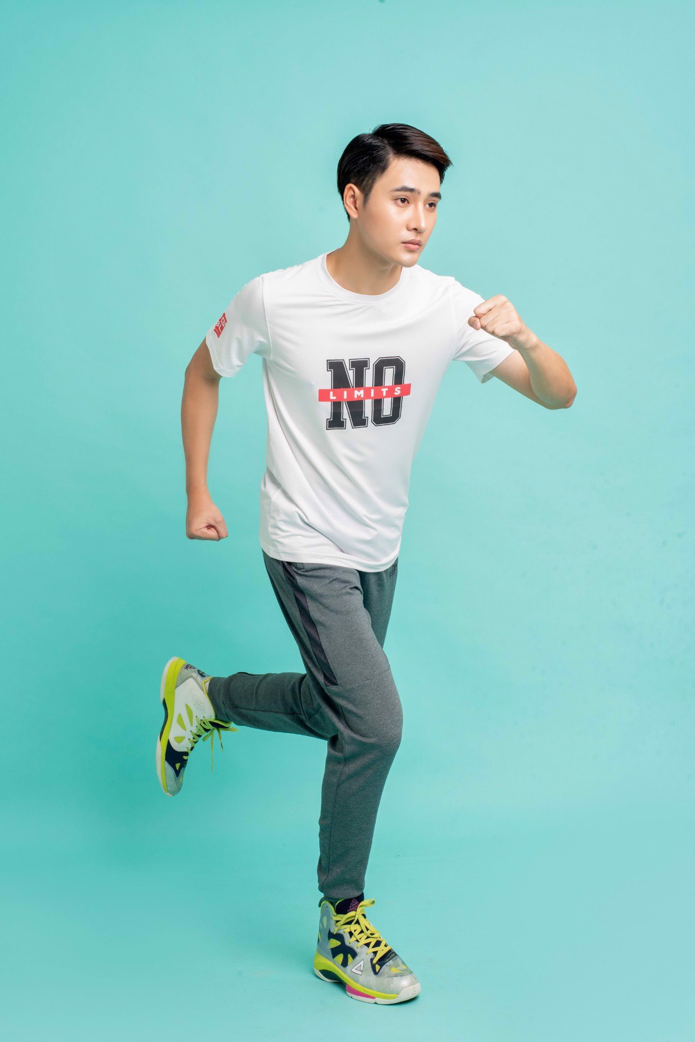 Áo thun Động Lực Jogarbola nam No-limit "Trắng" JG-565-01 - Hàng Chính Hãng