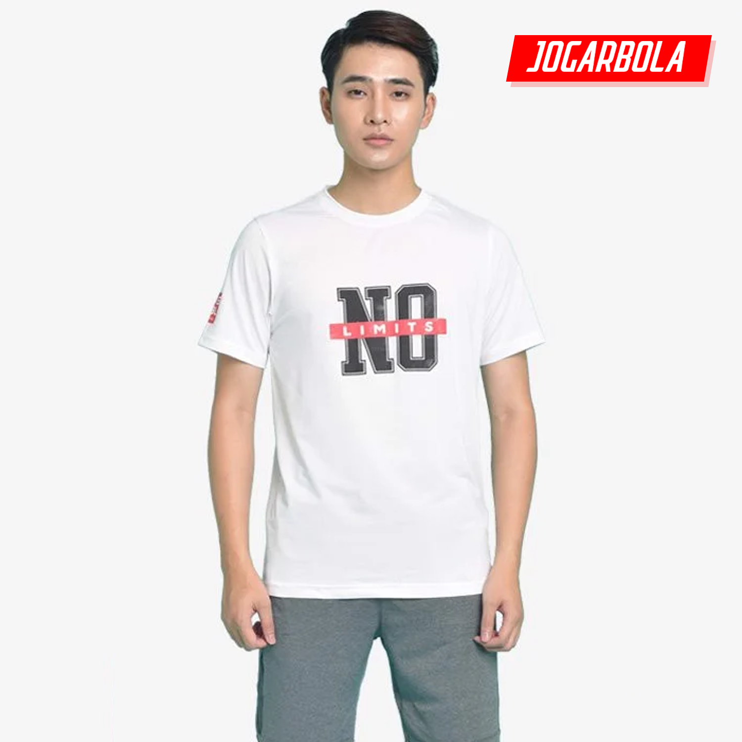 Áo thun Động Lực Jogarbola nam No-limit "Trắng" JG-565-01 - Hàng Chính Hãng