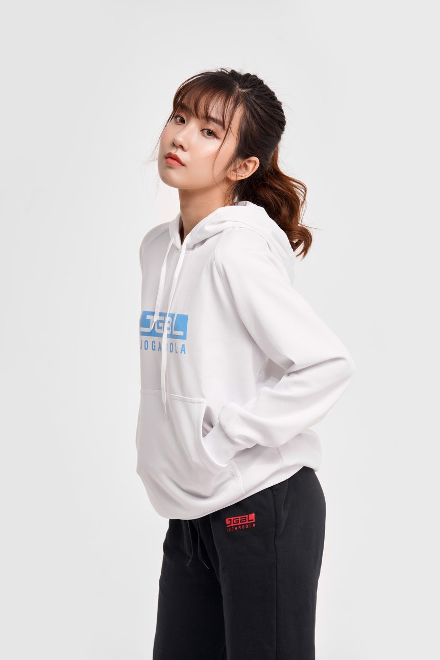 Áo Hoodie Nam Nữ Động Lực Jogarbola The White Couple JG 319 "Trắng" JG-319T - Hàng Chính Hãng