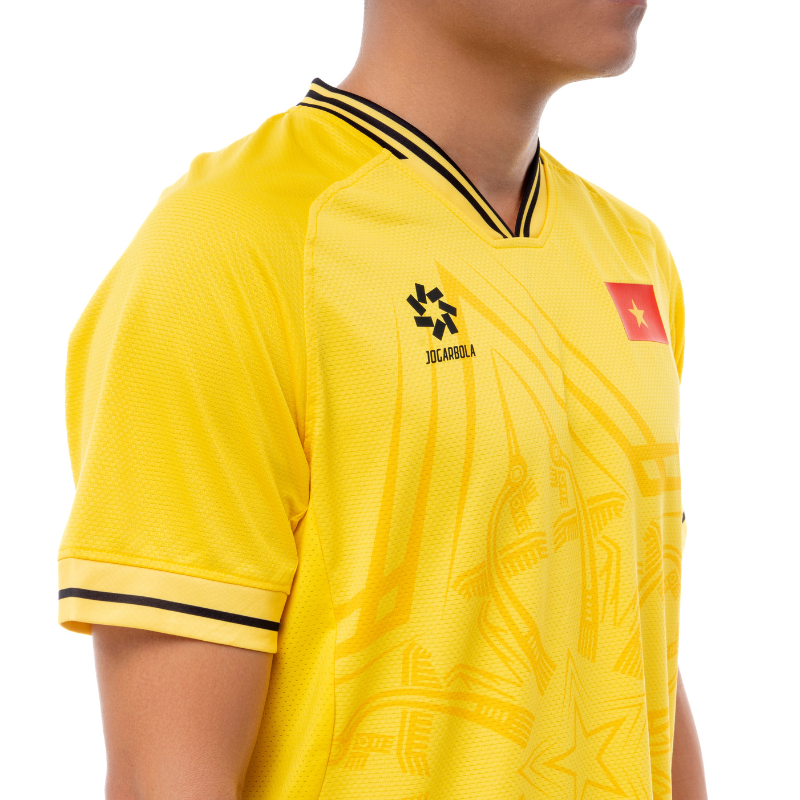 Áo thi đấu (bản FAN) đội tuyển quốc gia Việt Nam 2024 "Vàng" MJ-AJ1297-04 - Hàng Chính Hãng
