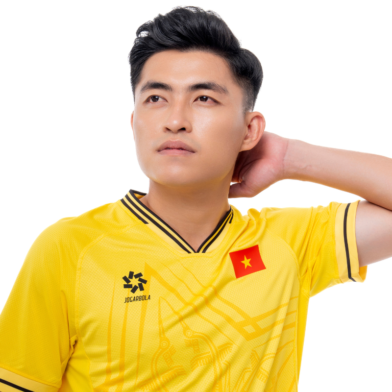 Bộ quần áo thi đấu (bản FAN) đội tuyển quốc gia Việt Nam 2024 "Vàng" MJ-AJ1297-02 - Hàng Chính Hãng