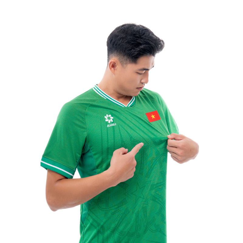 Áo thi đấu (bản FAN) đội tuyển quốc gia Việt Nam 2024 "Xanh Lá" MJ-AJ1297-03 - Hàng Chính Hãng