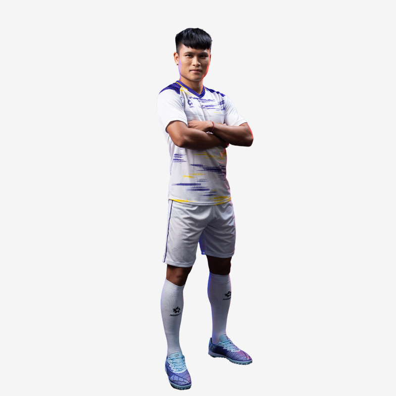 Bộ quần áo bóng đá Jogarbola Vibrant "White" MJ-TP0924.B02-05 - Hàng Chính Hãng