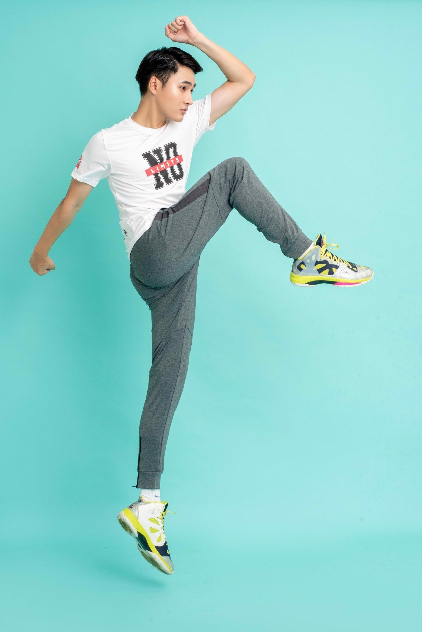 Áo thun Động Lực Jogarbola nam No-limit "Trắng" JG-565-01 - Hàng Chính Hãng