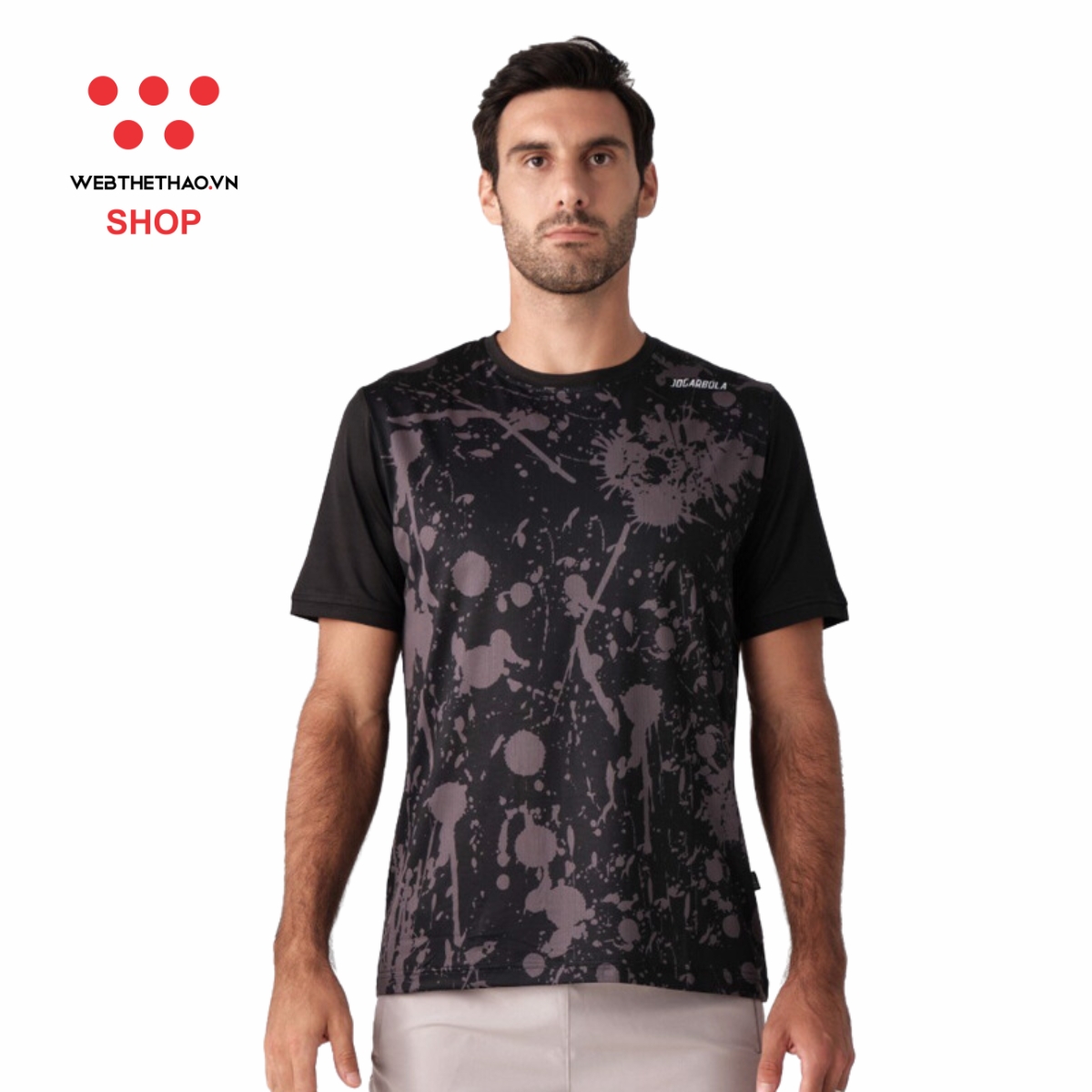 Áo thun Động Lực Jogarbola nam Paint Graphic Dri-fit "Đen" MJ-0422.02-01 - Hàng Chính Hãng