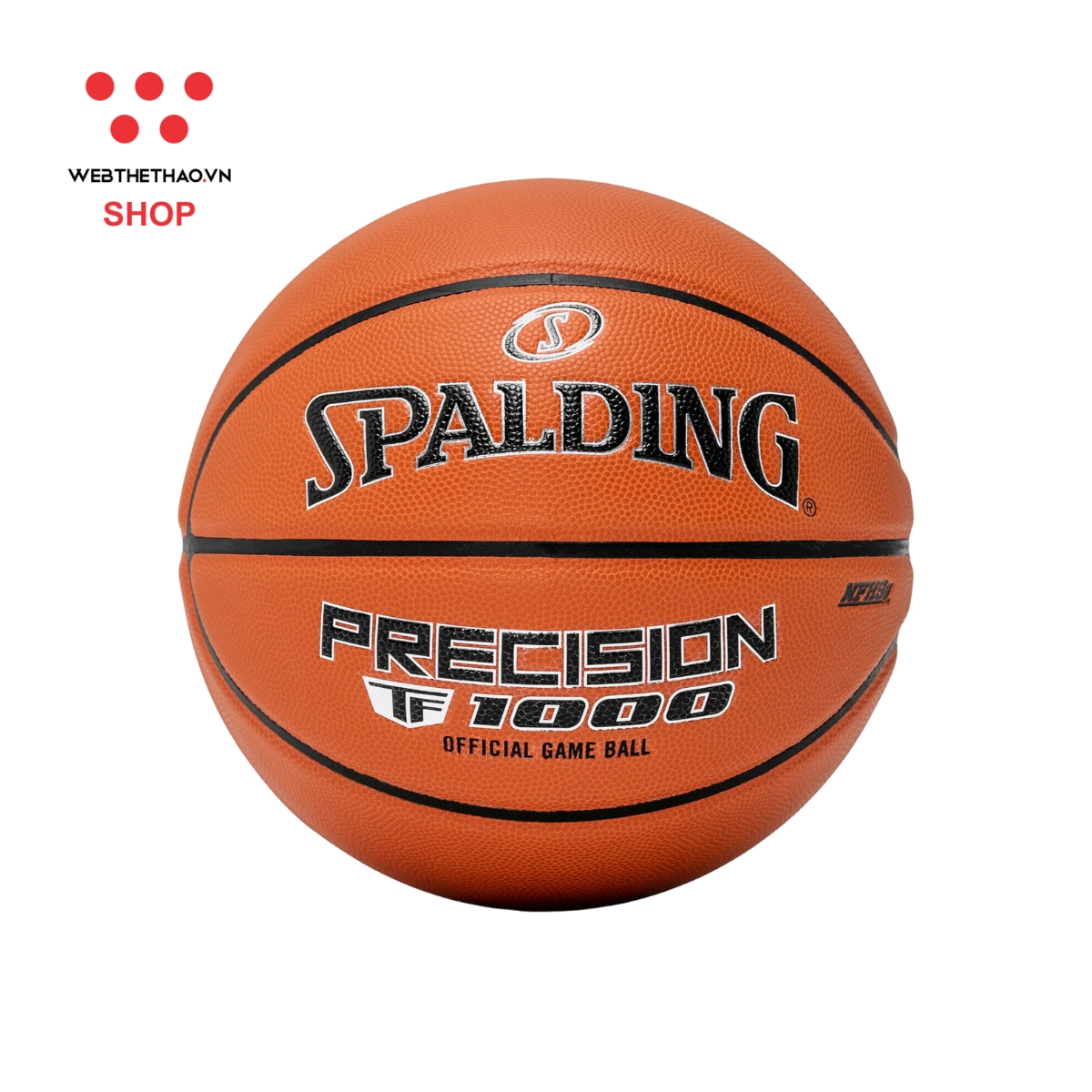 Bóng rổ Spalding Precision TF-1000 FIBA Approved Official Game Ball - All Surface Size 7 - Hàng Chính Hãng