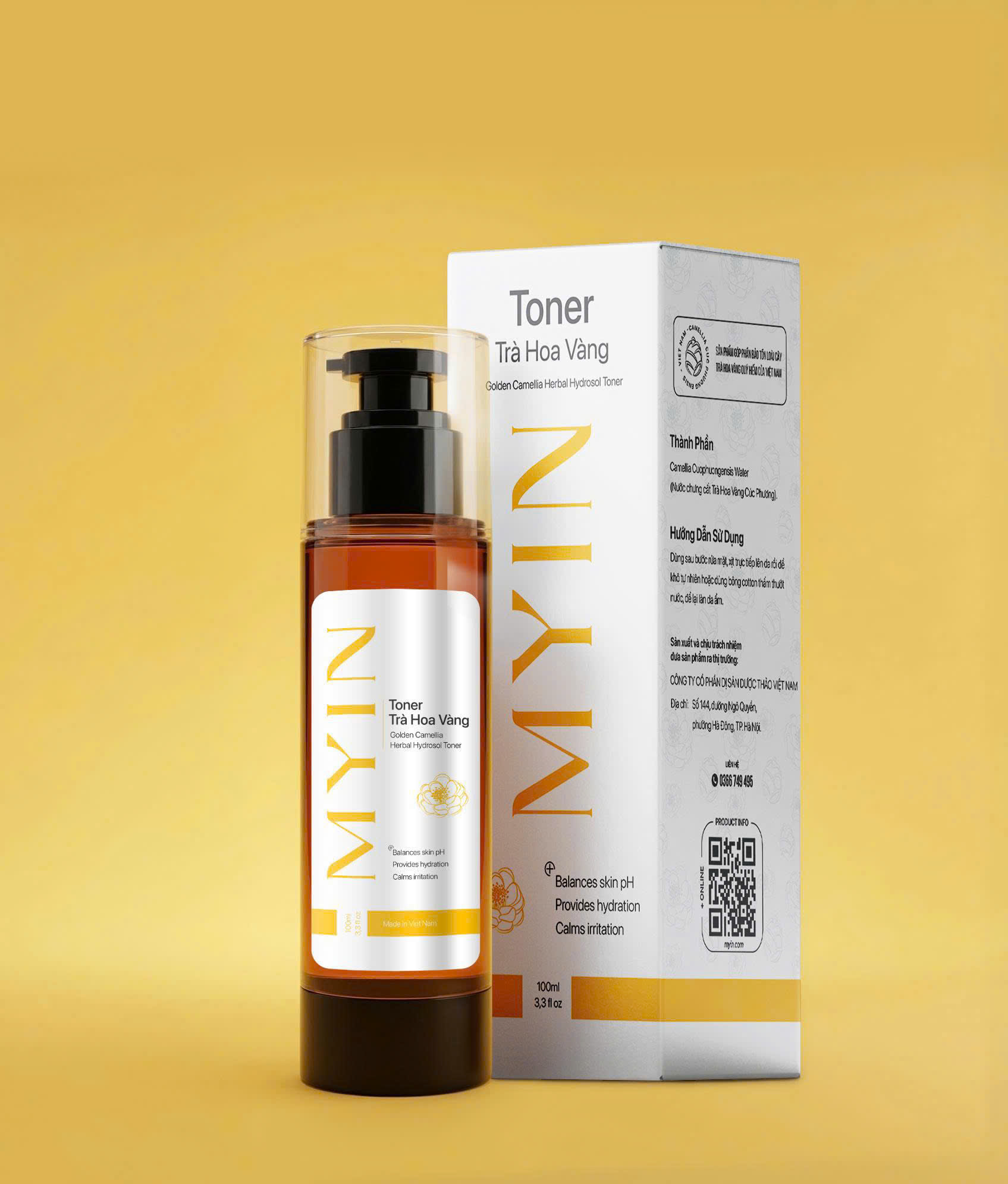 Thành phần Tonner Trà Hoa Vàng Myin