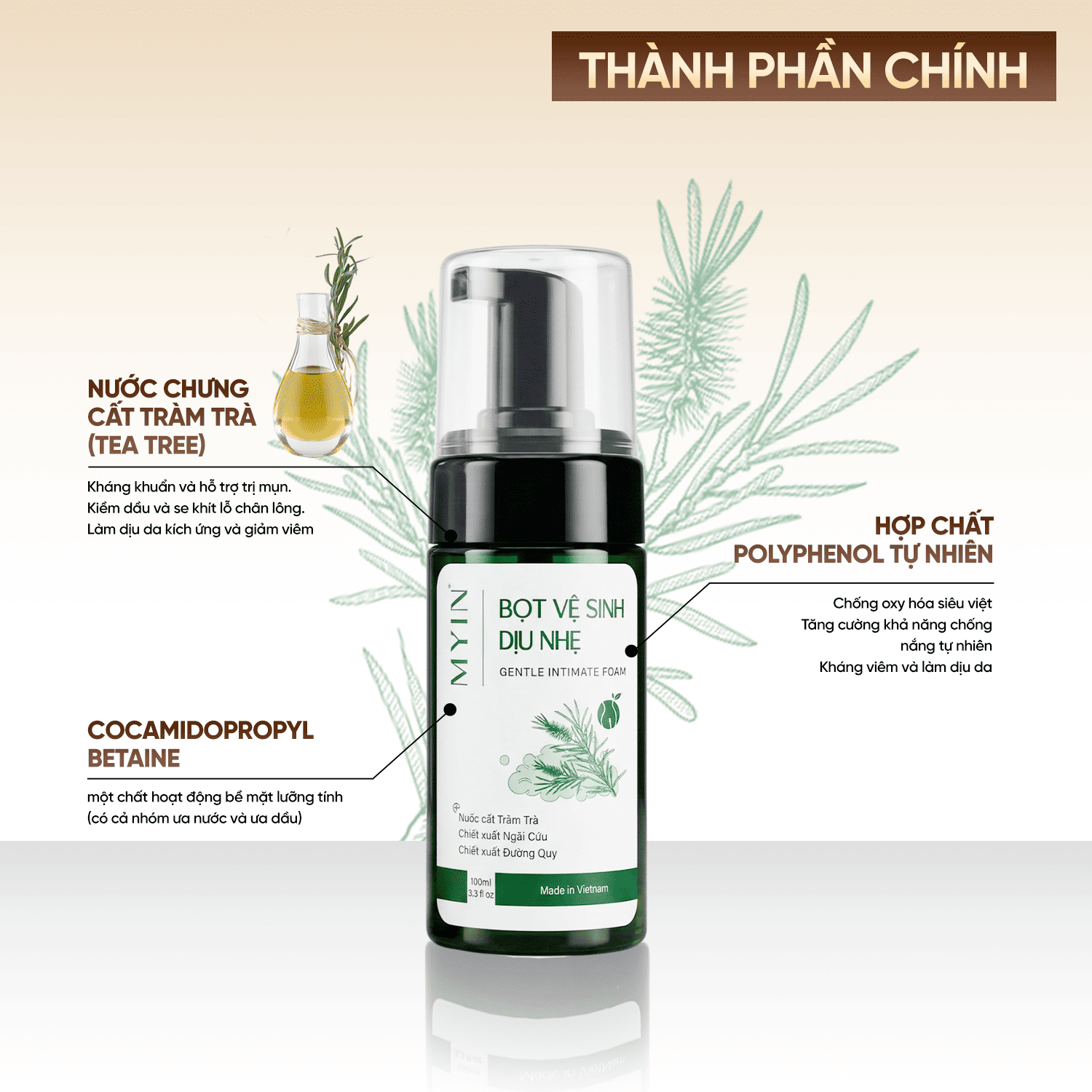 Bọt Vệ Sinh Dịu Nhẹ - Gentle Intimate Foam