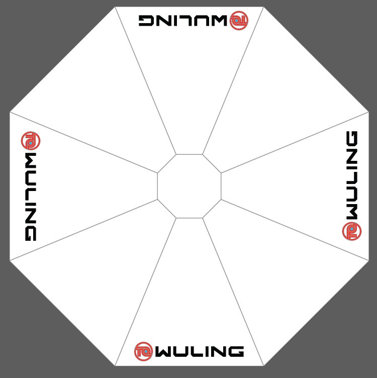 Dù lệch tâm vuông 17 in logo 2