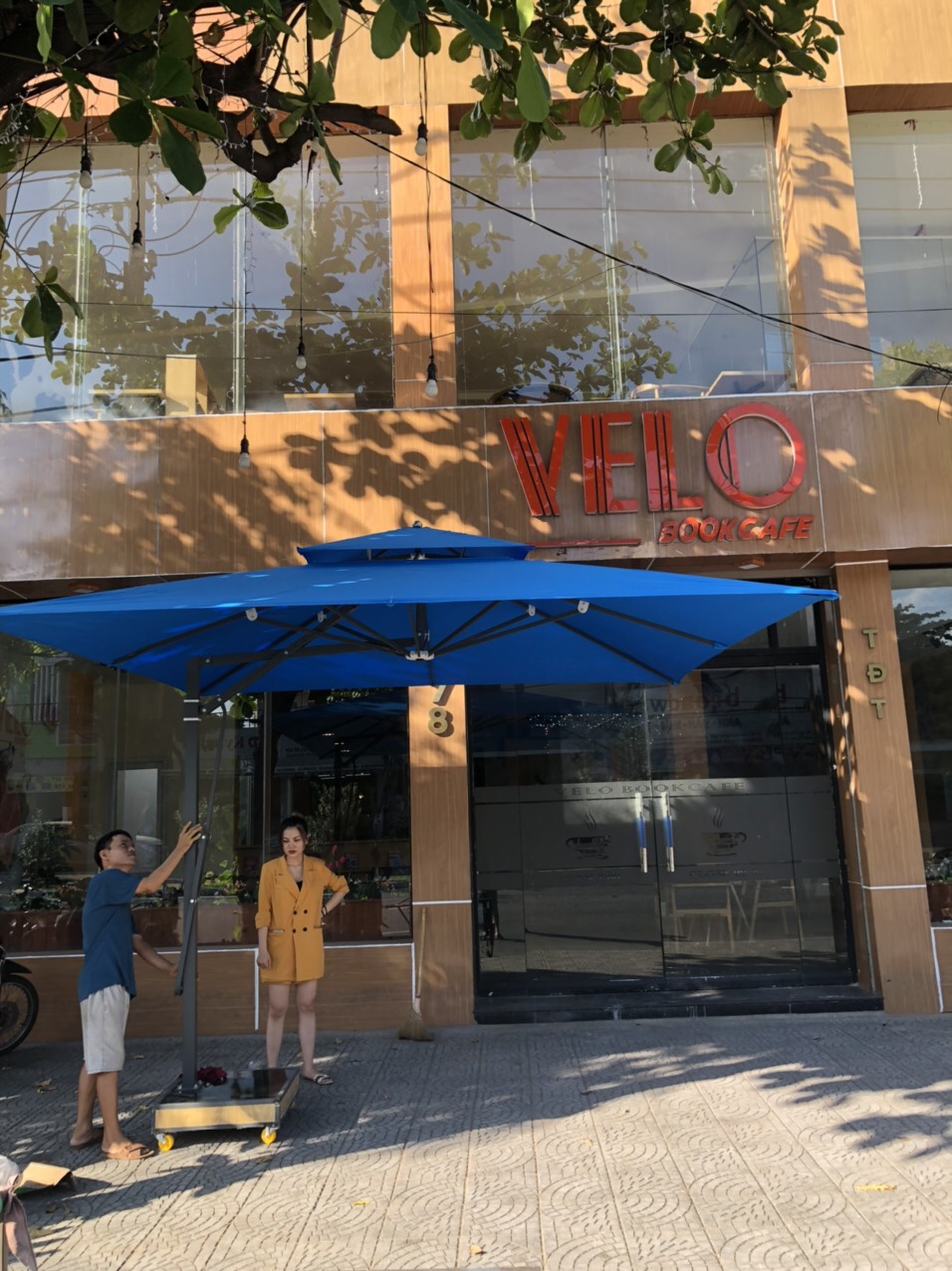 Dù Che Nắng Ngoài Trời Lệch Tâm Vuông 3m