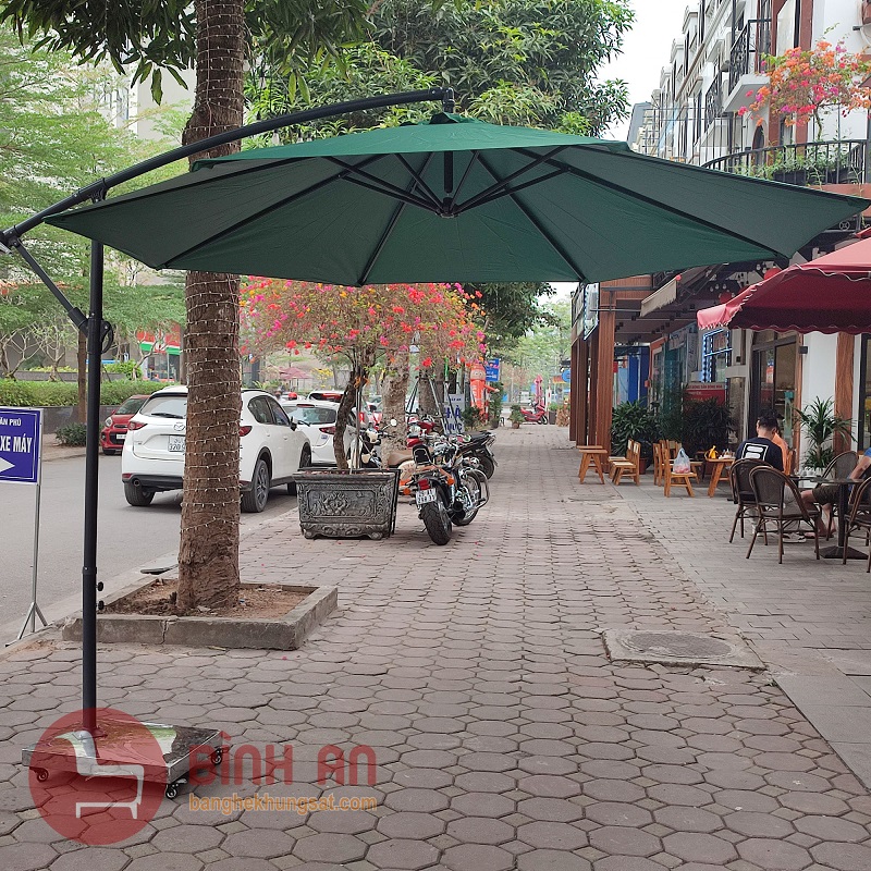Dù Lệch Tâm Tròn 3m Màu Đỏ