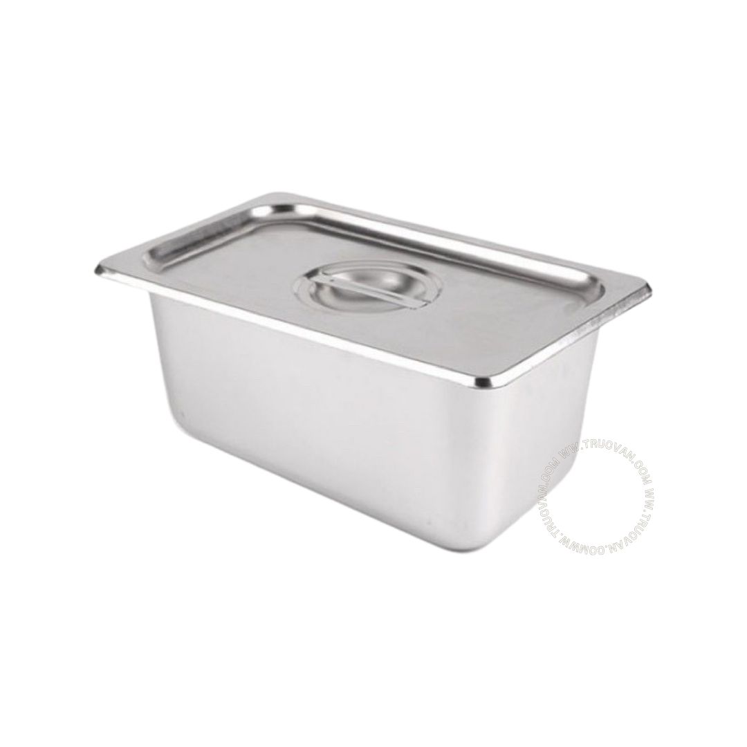 Khay inox 1/9 cao 10cm