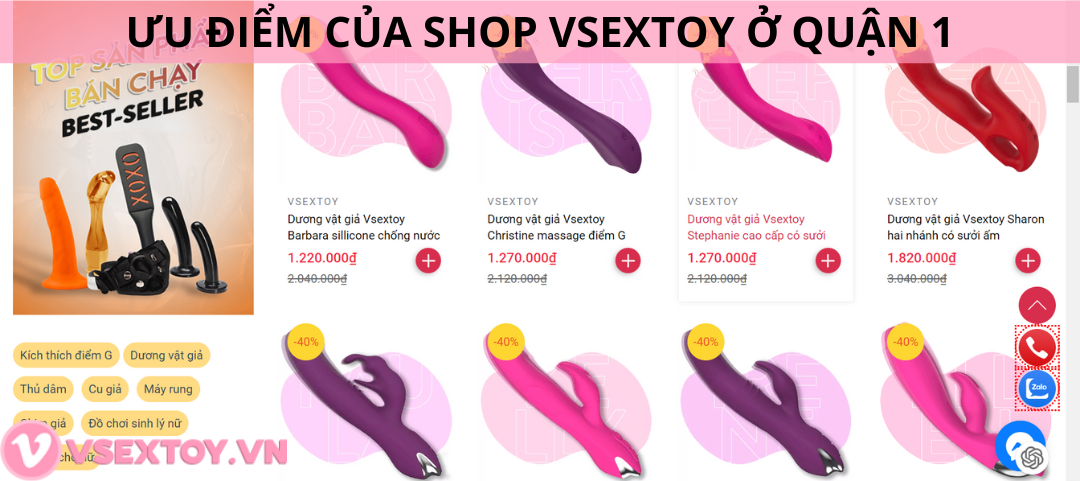 Shop sextoy ở quận 1 uy tín được đánh giá tốt nhất