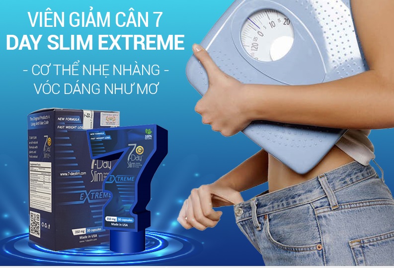 Viên uống giảm cân 7-Day Slim Extreme Formula hộp 30 viên