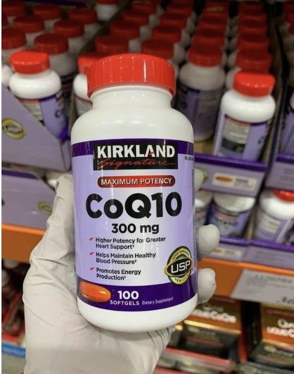 Viên uống Hỗ trợ Tim Mạch CoQ10 Kirkland Signature 300mg lọ 100 viên