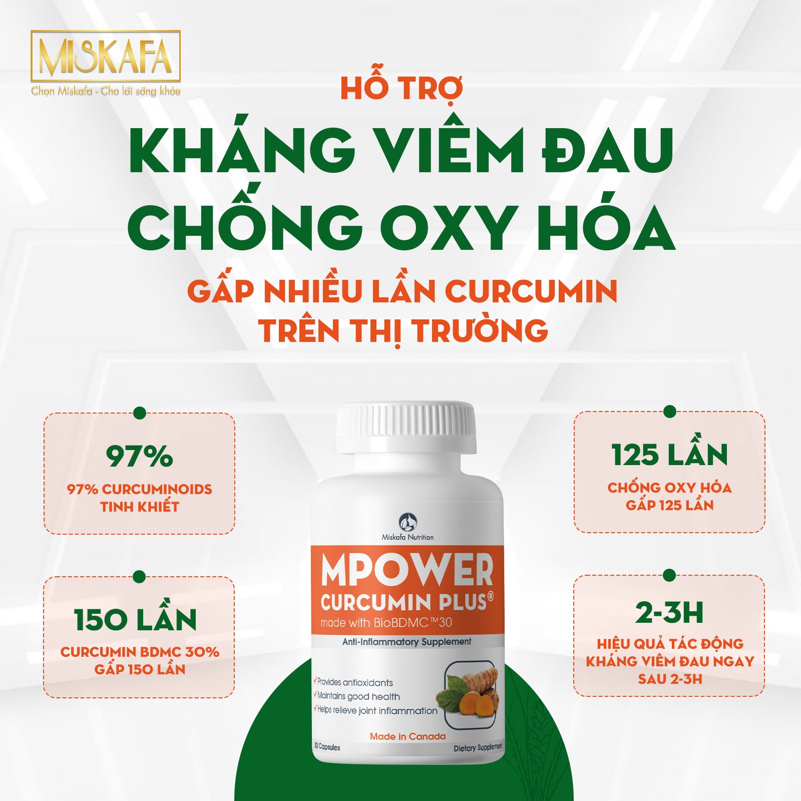 Viên nghệ Curcumin Mpower Plus