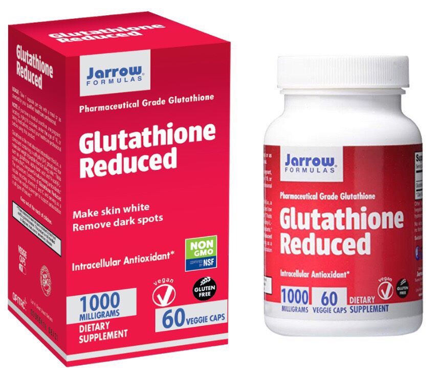 Viên Uống Trắng Da Glutathione Reduced (Jarrow Fomulas) 1000mg