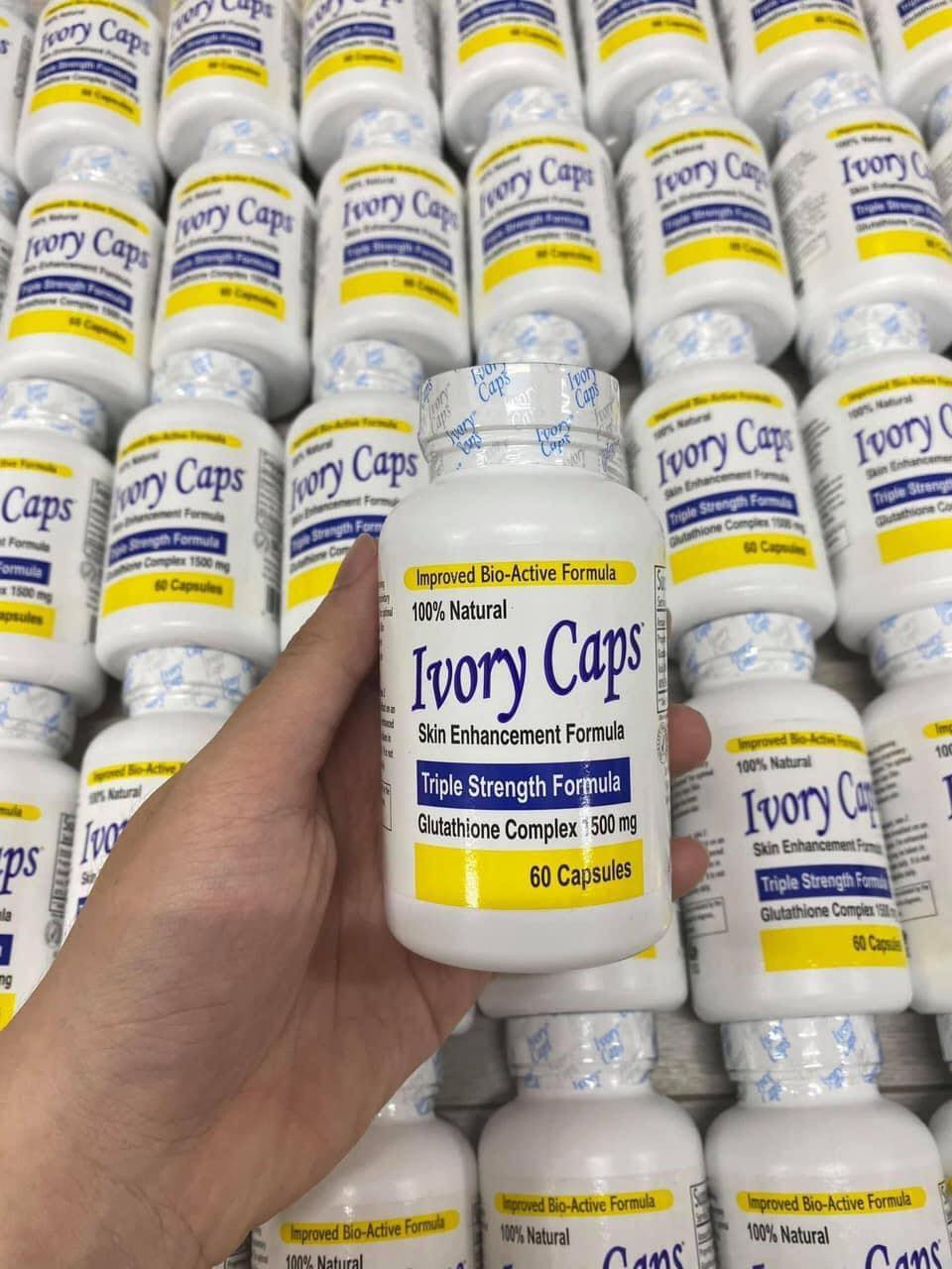 Viên Uống Trắng Da Giảm Nám, Tàn Nhang Ivory Caps Bổ Sung Glutathione