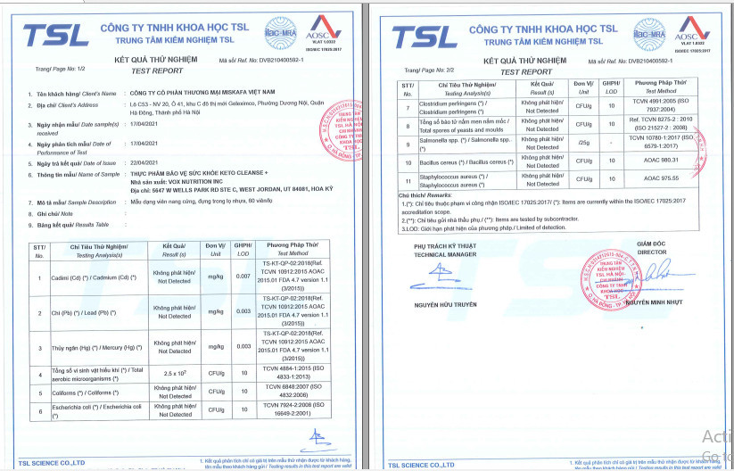 Hỗ trợ giảm béo Keto Cleanse+