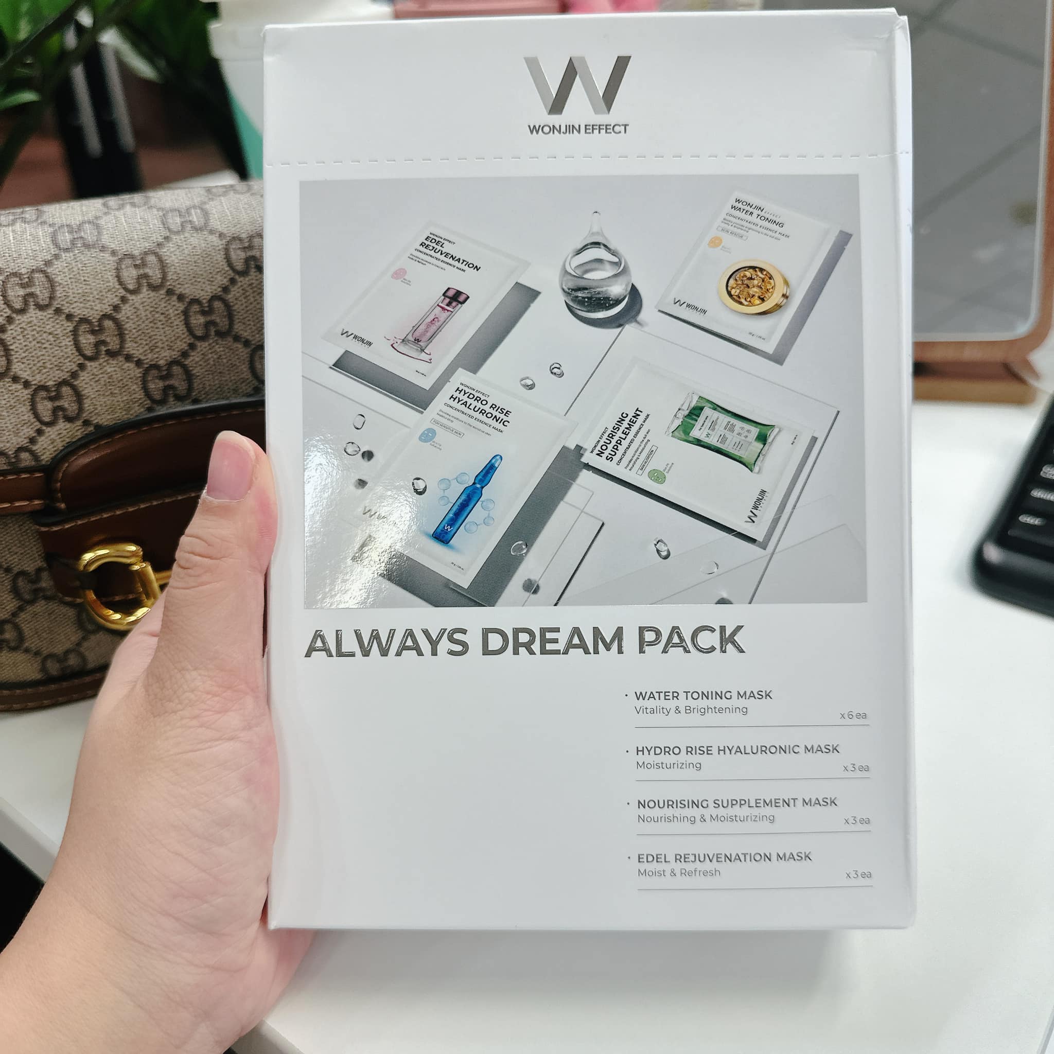 Mặt nạ dưỡng da Wonjin Effect Always Dream Pack - Hộp 15 miếng Hàn Quốc