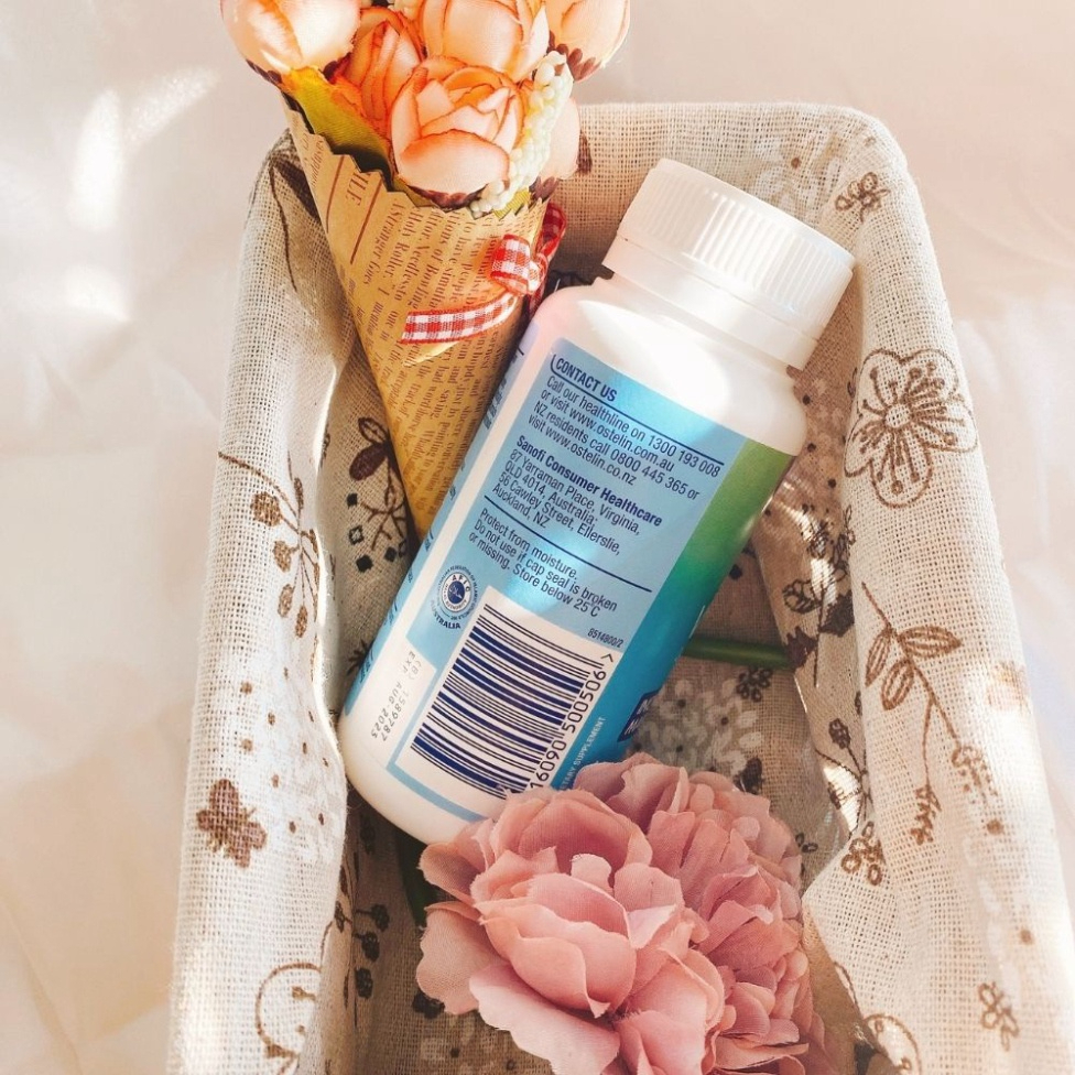 Viên uống bổ sung canxi cho bà bầu Ostelin Calcium & Vitamin D3 Úc lọ 130 viên