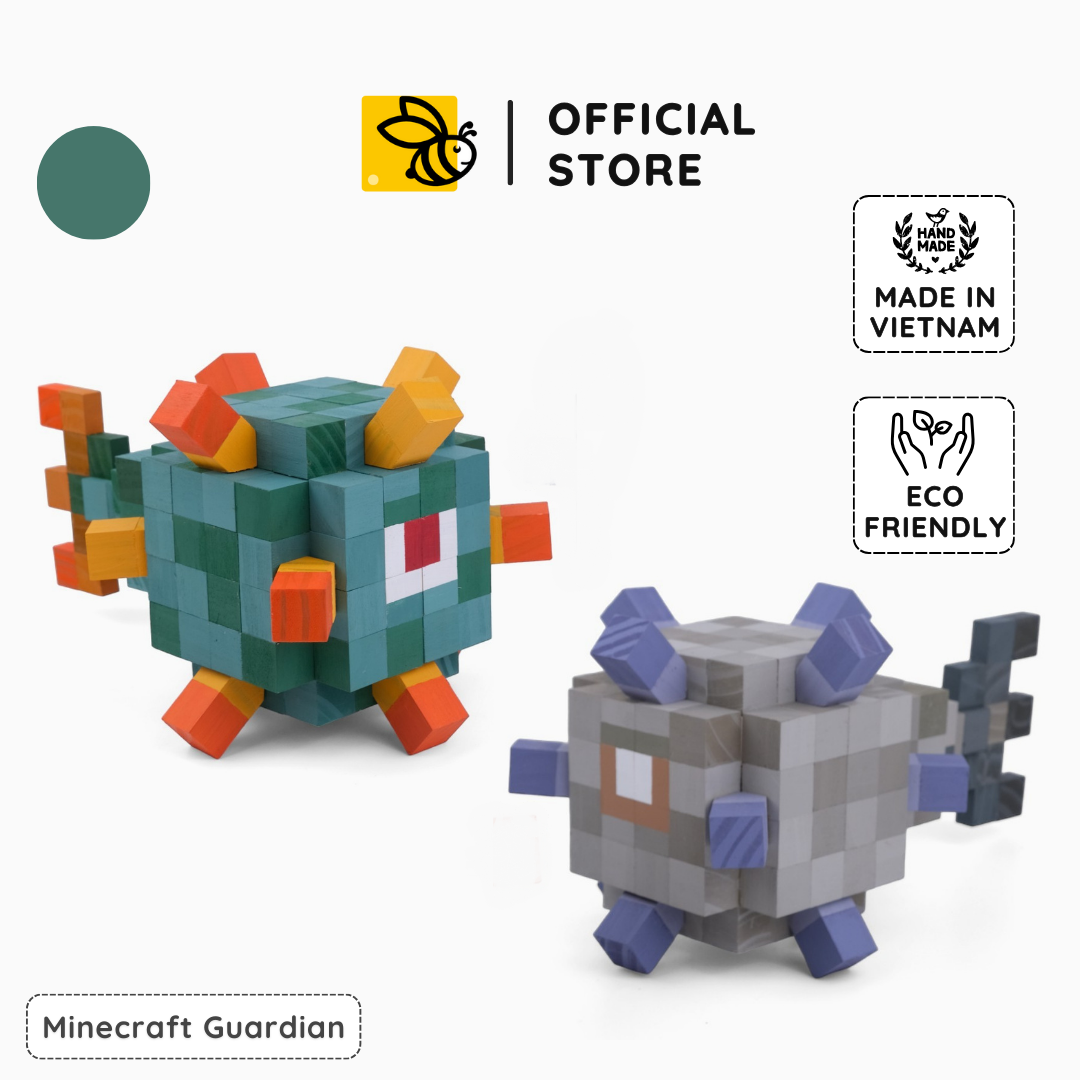 Mô Hình Gỗ Minecraft Guardian