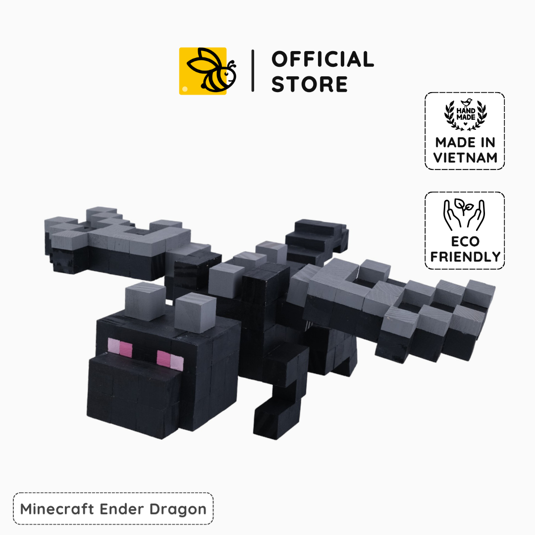 Mô Hình Gỗ Minecraft Ender Dragon (Art Toy)
