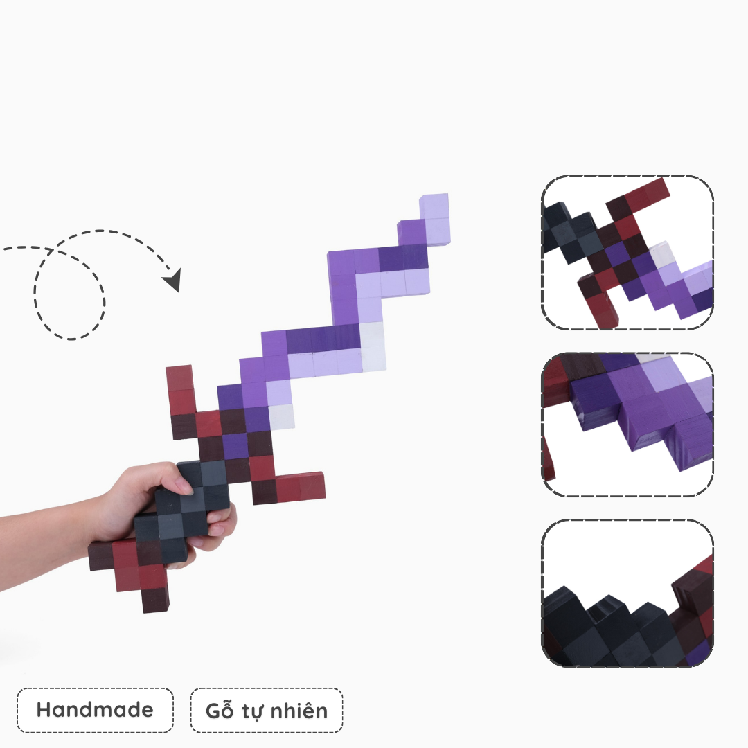 Mô Hình Gỗ Minecraft Dungeon Eternal Knife (Art Toy)