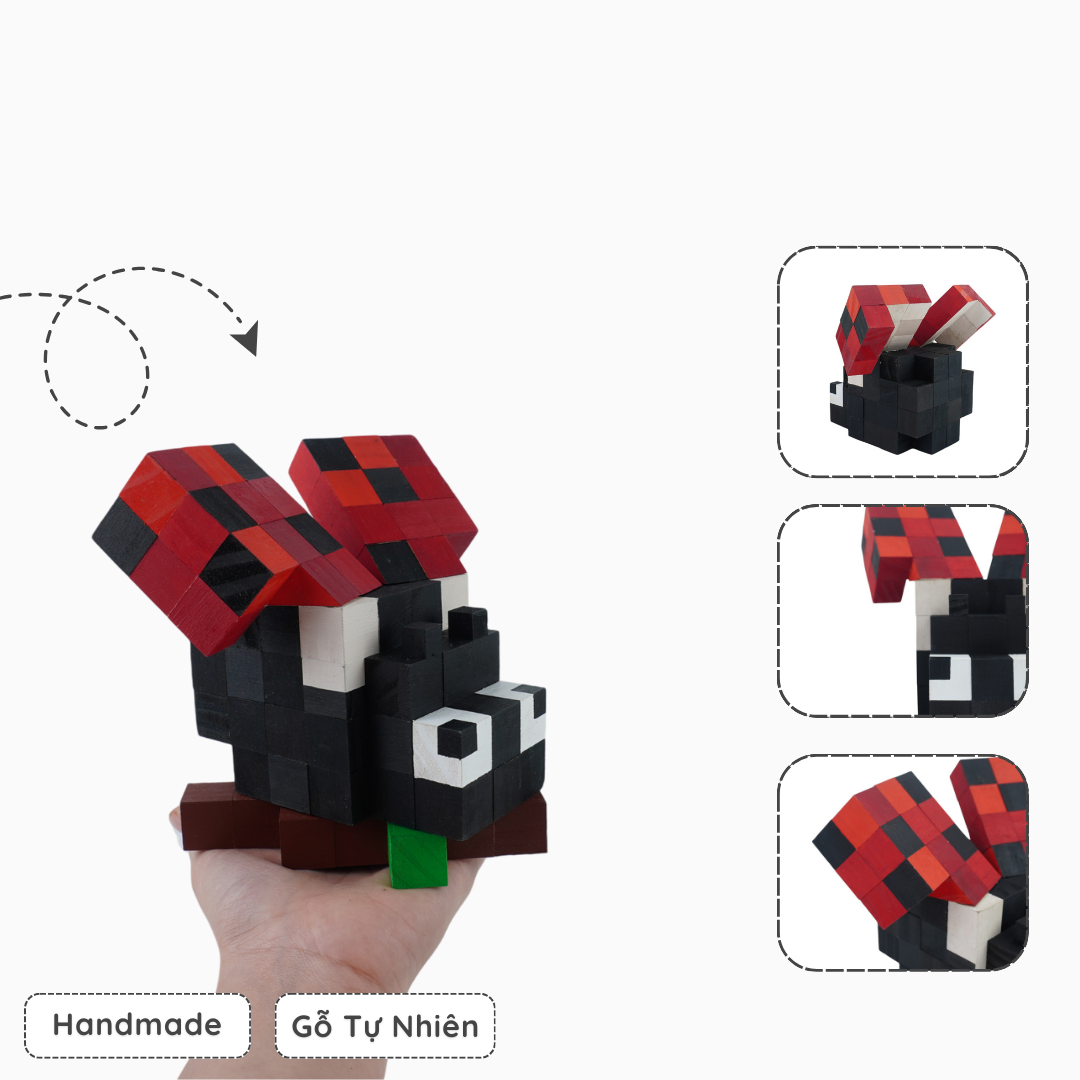 Mô Hình Gỗ Ladybug (Art Toy)