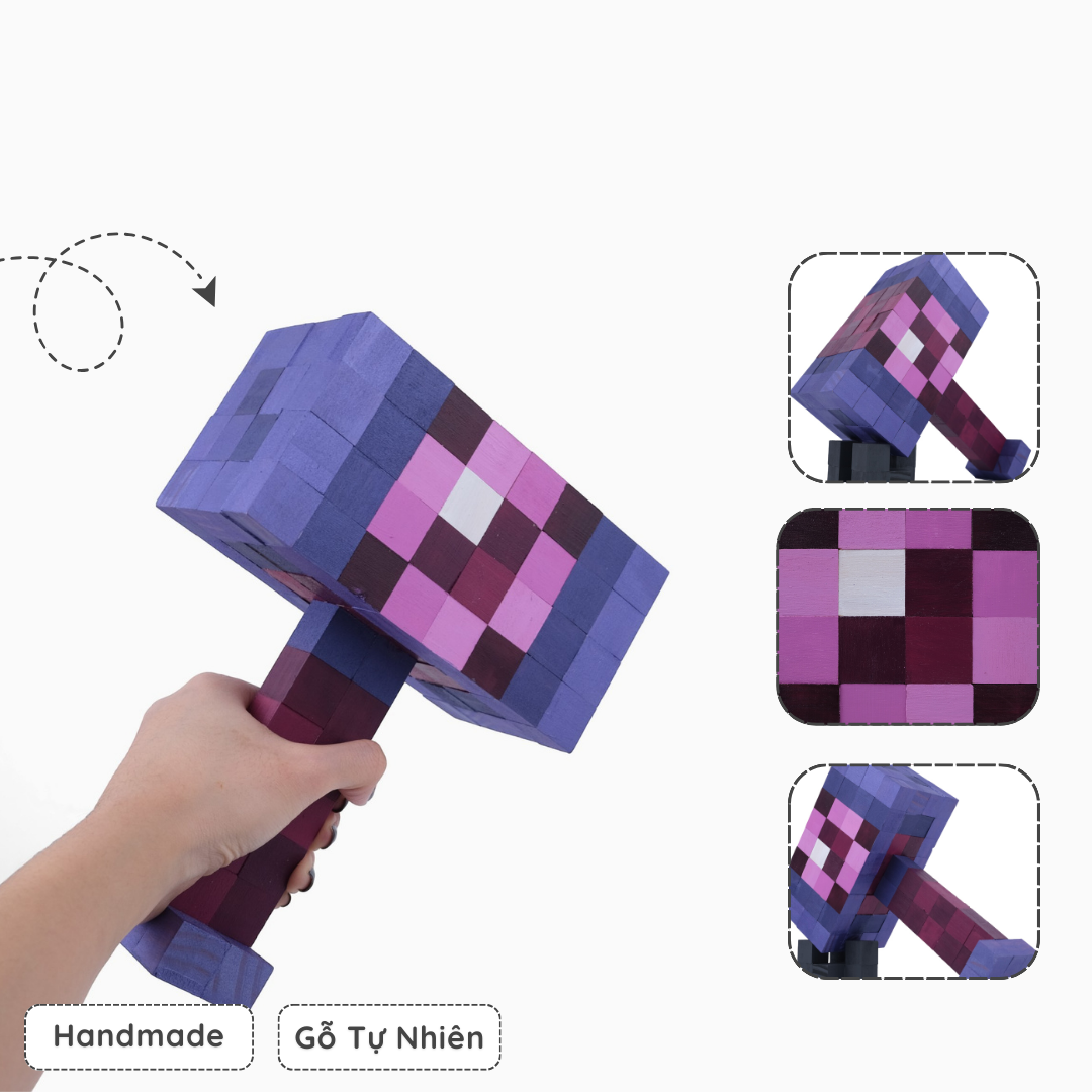 Mô Hình Gỗ Búa Trọng Lực Hammer Of Gravity (Art Toy)