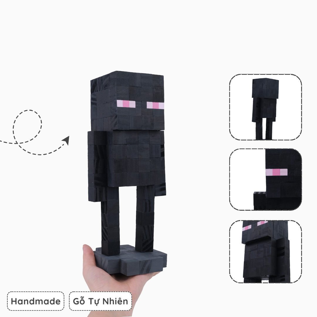 Mô Hình Gỗ Minecraft Enderman